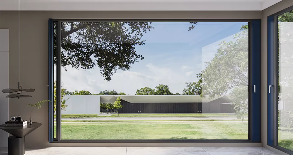 Innovativa mikroventilerande aluminiumfönster för moderna bostads- och kommersiella byggnader